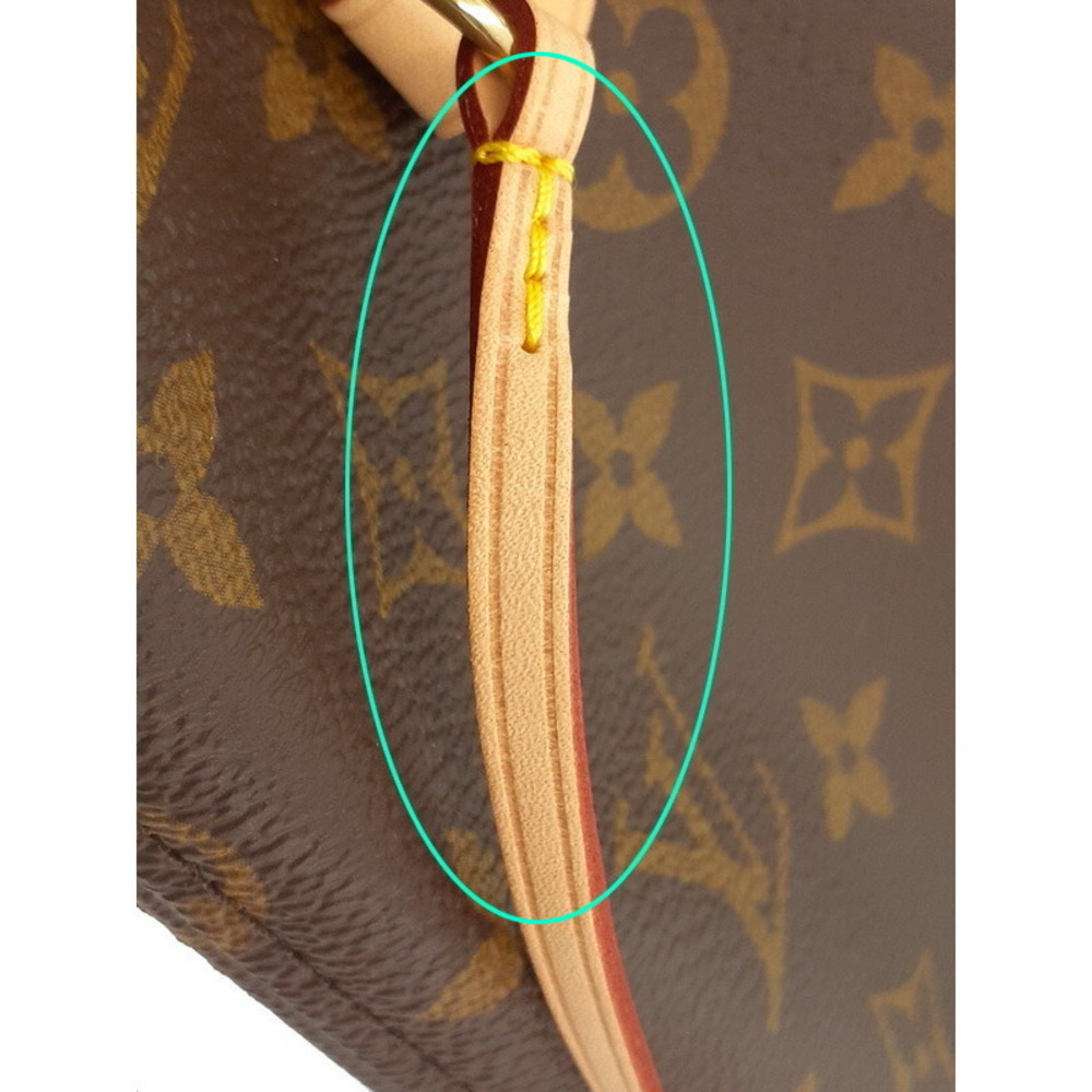 Louis Vuitton Monogram Leather Brown Neverfull Tote Bag - Picture 6 of 8